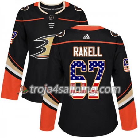 Anaheim Ducks tröja Rickard Rakell 67 Adidas 2017-2018 Svart USA Flag Fashion Authentic - Dame NHL Tröjor Anaheim Ducks tröja Rickard Rakell 67 Adidas 2017-2018 Svart USA Flag Fashion Authentic - Dame NHL Tröjor